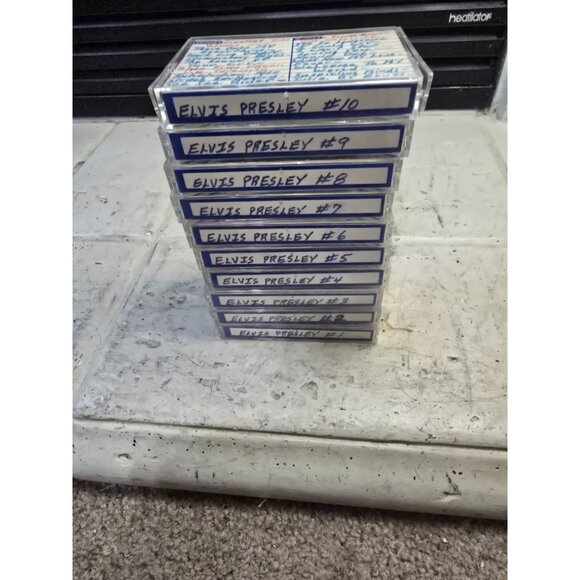 Certron HE 90 Normal Position Cassette Tapes Lot Of 10 W/ Elvis Music - Picture 1 of 16